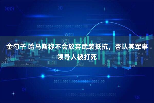 金勺子 哈马斯称不会放弃武装抵抗，否认其军事领导人被打死